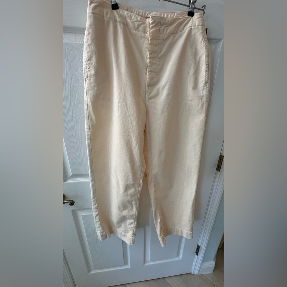 MOTHER The Cinch Greaser Ankle Peach Wide Leg High Rise Jeans 32